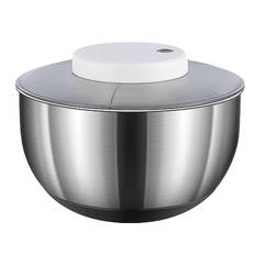 Electric Large Salad Spinner Stainless Steel 4500ml Efficiency Salad Spinner for Drying Leafy