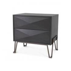 Highland Bedside Table Charcoal