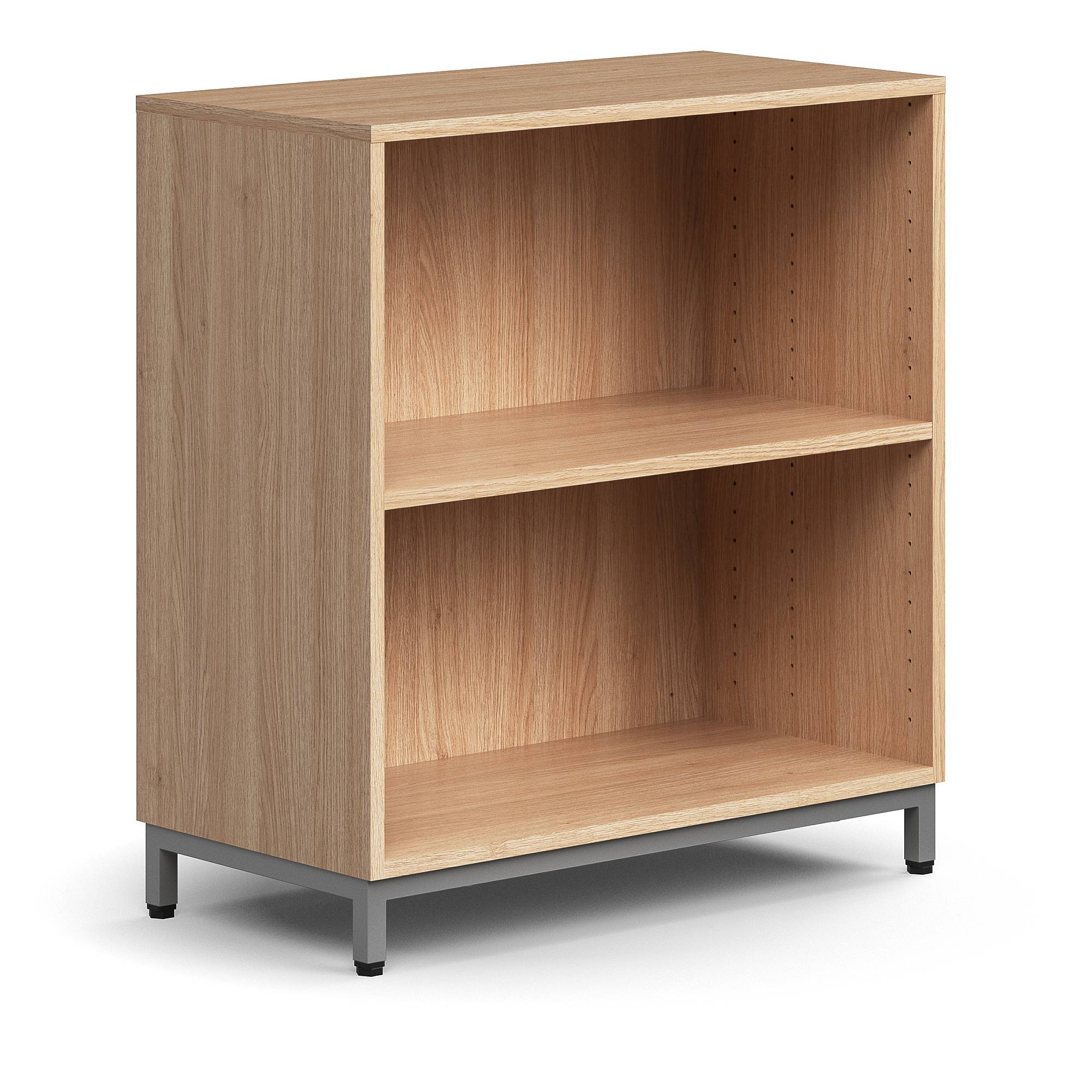 Hylla QBUS, 1 hyllplan, benstativ, 868x800x400 mm, silver, ek