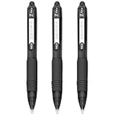 Zebra Z-Grip Smooth Mini Retractable Ballpoint Pens - 1.0mm - Black - Pack of 3