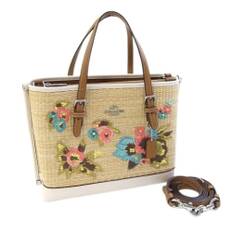 Coach Pre-owned, Vintage , Dame, Beige, ONE SIZE, Uld, Pre-owned Laeder skuldertasker
