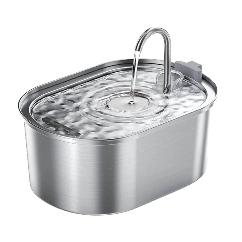 Smart Automatic Pet Water Fountain - Stainless Steel Dispenser for Cats & Dogs - standard edition