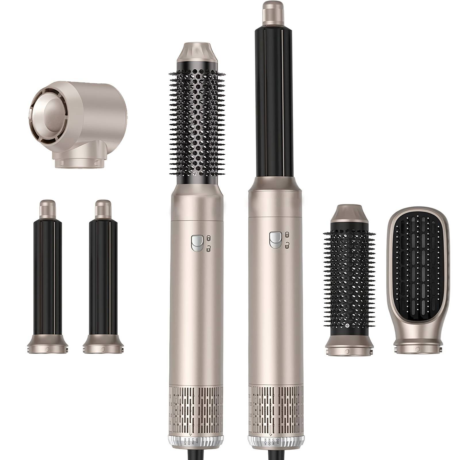 TEMU Ukliss Hot Air Brush, Hair Curling Iron, Straightener & Volumizer With Shut-off - Voltage For Wet/dry Hair, Curling,, Volume Boosting Styler - Suitable For Hair Types