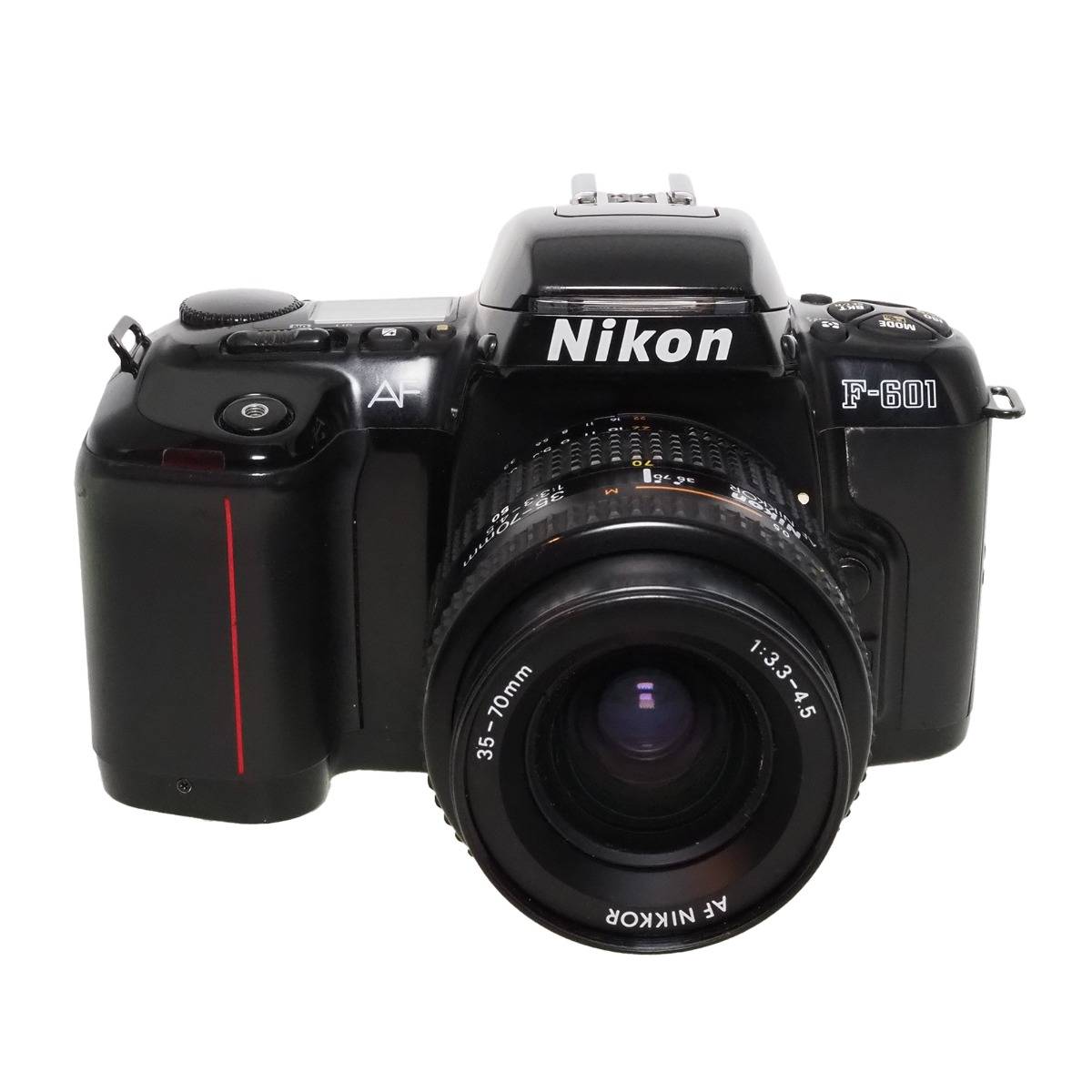 Nikon F‑601 med AF‑Nikkor 35‑70mm f/3,3‑4,5, brugt