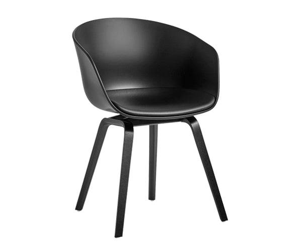 HAY About A Chair - AAC 22 - Fixed Sæde - Eg Mat Lak / Pale Peach