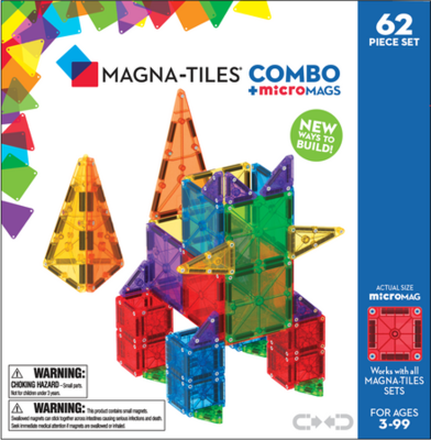 Magna Tiles - microMAGS - Kombi 62 stk