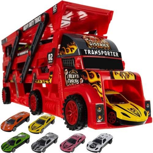 Leksaksbilar med Transporter - 7-delar