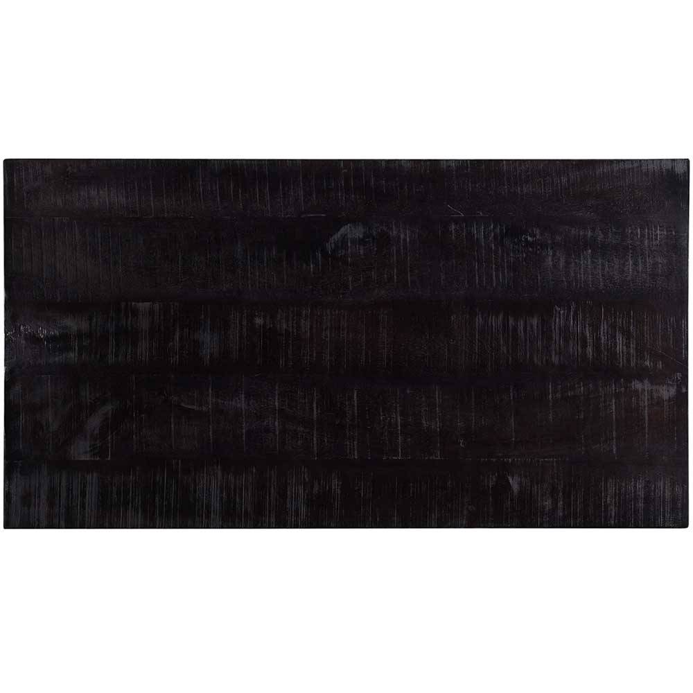 Träbordsskiva i Svart mangoträ 130 x 70 cm