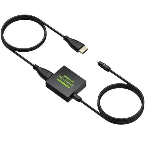 LiNKFOR HDMI eARC/ARC till optisk ljudutsugare – 192 KHz eARC ljudomvandlare med Dolby/DTS 5.1-stöd, HDMI ARC-adapter för Soundbar, TV, hemmabio – ARC-ljudextraktor för High-Fidelity Sound