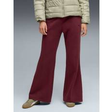 PUMA Women's HER Comfort High Waisted Straight Pants - Ruby Shimmer - XL - Red