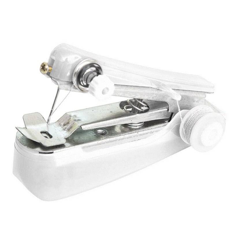 Portabel Mini Manuell Symaskin - Vit