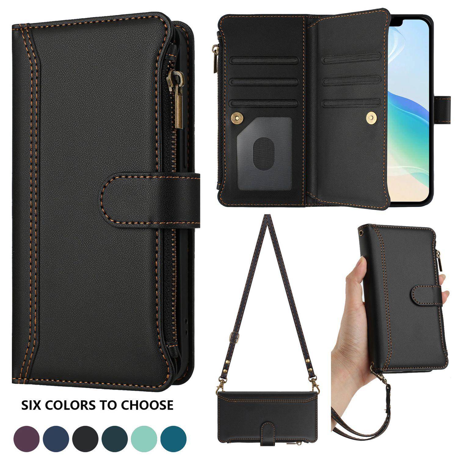 Läderplånbok Fodral med lock För OnePlus Nord CE5 CE4 CE3 CE2 Lite CE Nord 5 4 3 2 2T N10 N30 SE N300 N20 N200 5G Axelrem och Handledsrem