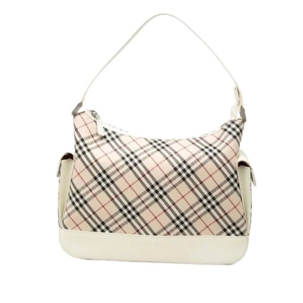 Burberry Vintage Pre-owned Canvas Skuldertaske - Vintage - Dame - Beige - ONE SIZE - Uld
