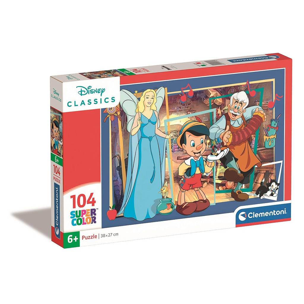 Disney Classics Pinocchio pussel 104 bitar Clementoni