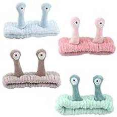 JAHEMU Makeup Hårband Snigel Spa Headband Coral Fleece Hårband Tvätta Ansiktsdusch Sport Skönhet Hudvård