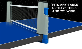 Stanlord Bordtennis net med click system inkl. 2 bat og 3 bolde