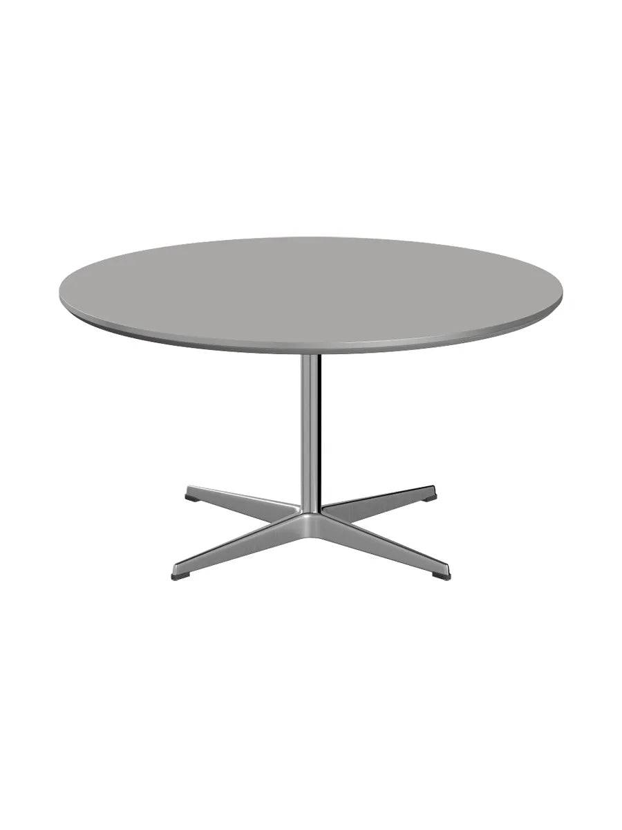 Piet Hein A223 Sofabord, Ø90 cm fra Fritz Hansen Grey Efeso m. alukant (specialfarve) - Jacobsen Plus