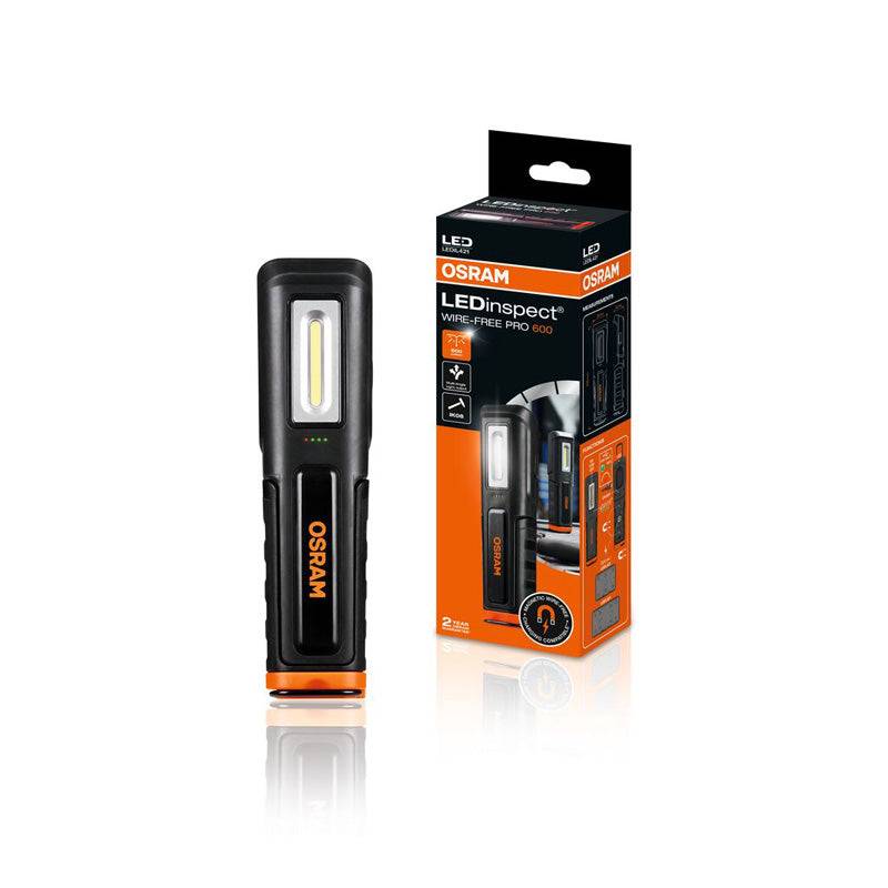 Osram, Trådløs Inspektionslampe PRO 600 - Magnetisk Opladning.
