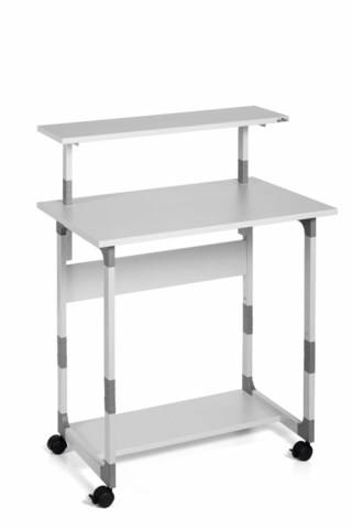 Datorbord Durable SYSTEM 80 VH, hjulförsett, två hyllplan