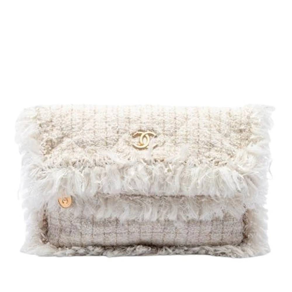 Chanel Vintage - Pre-owned Fringed Tweed Clutch Vintage - Dam - ONE Size - Tweed