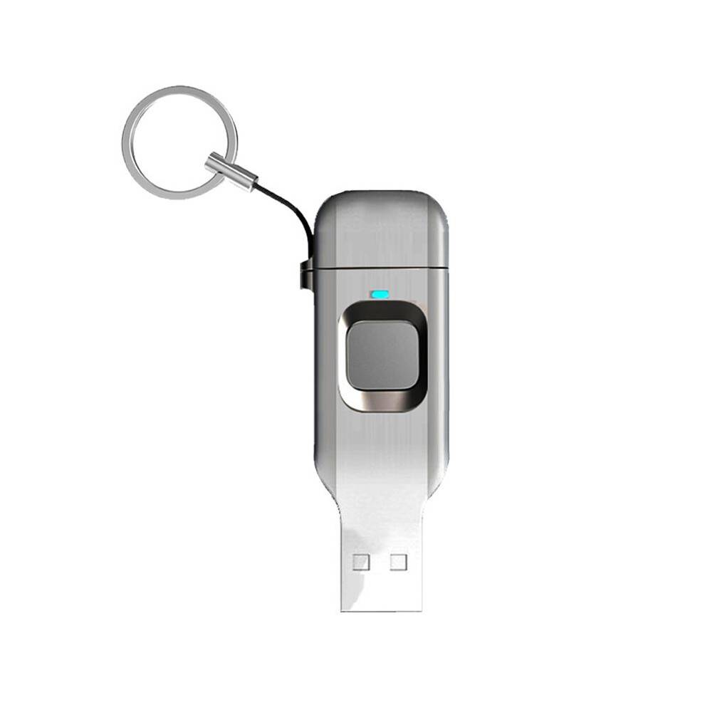 Fingeravtrycksminne Metal OTG Pendrive USB3.0 Typ C för Bärbar Dator Telefonlås Thumbdrive Jump USB Disk 32G