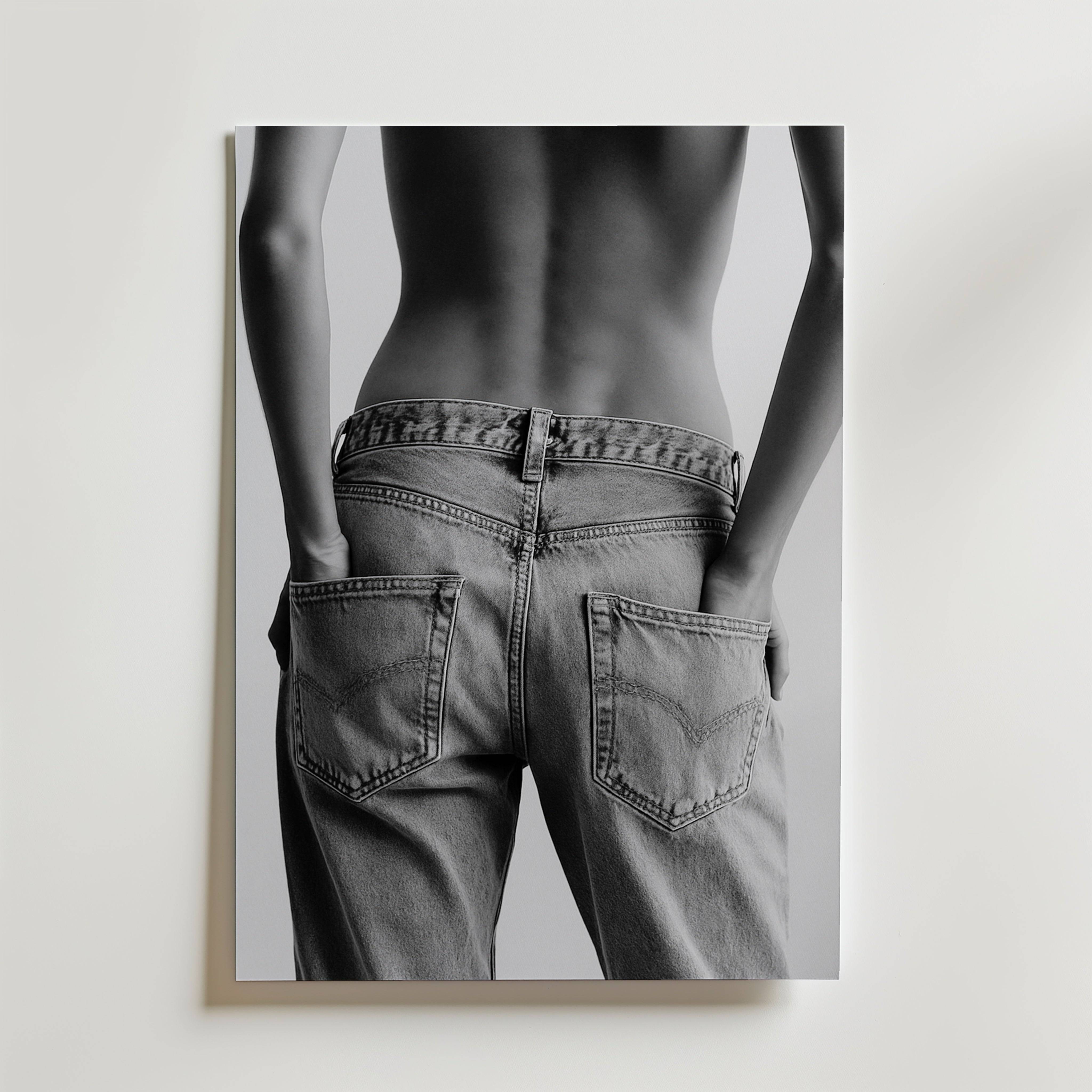 Denim Muse Poster - Fine Art Poster 30x40 cm Utan passepartout