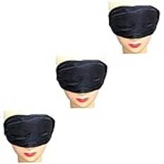 Gatuida 30 St Blinder Eyepads Mask För Att Eyevacs Ögonbh Polyester Sovmask Svart Sovmask Mjuk Sovmask Bekväm Sovmask För Att Ögonbindel Glasögon Resa