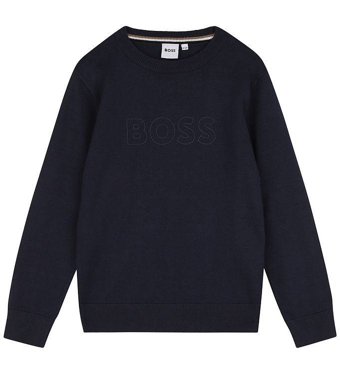 BOSS Bluse - Strik - Navy - BOSS - 16 år (176) - Bluse