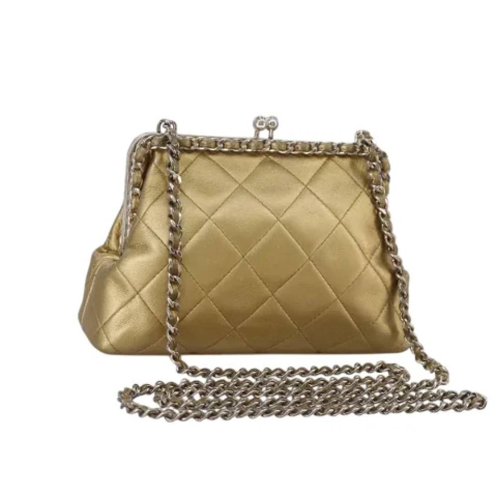 Chanel Vintage Pre-owned Laeder chanel-tasker - Vintage - Dame - Beige - ONE SIZE - Uld