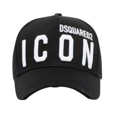 Dsquared2, Tilbehør, Herre, Sort, ONE SIZE, Bomuld, Be Icon Baseball Cap - ONE Size