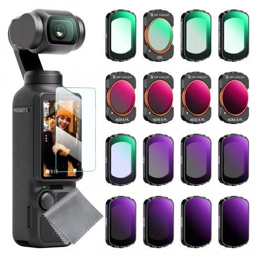 16-pack Filterkit för DJI Osmo Pocket 3 4