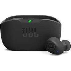 JBL Wave Buds, in-ear trådlösa hörsnäckor med IP54 och IPX2 vattentäthet, ett kraftfullt bas-ljud och 32 timmars batteritid, svart