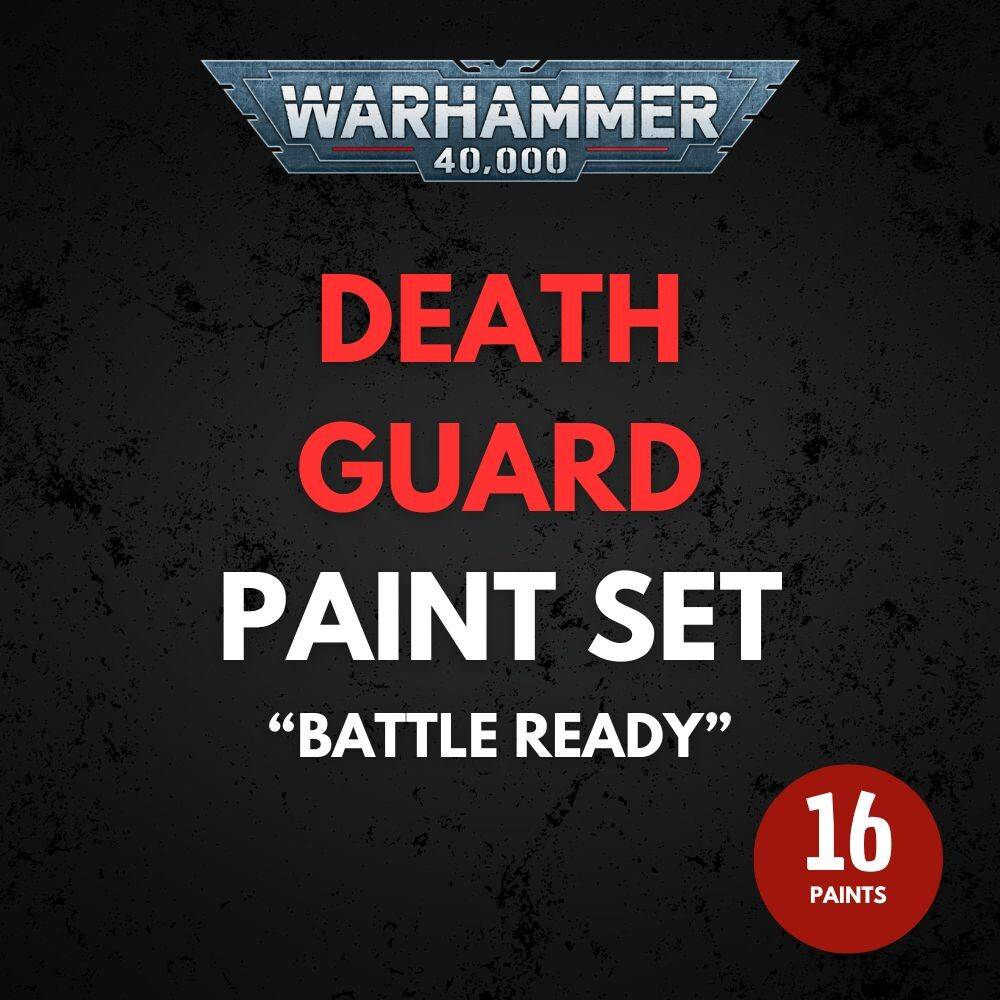 Death Guard Paint Set Warhammer 40K - Battle Ready.
