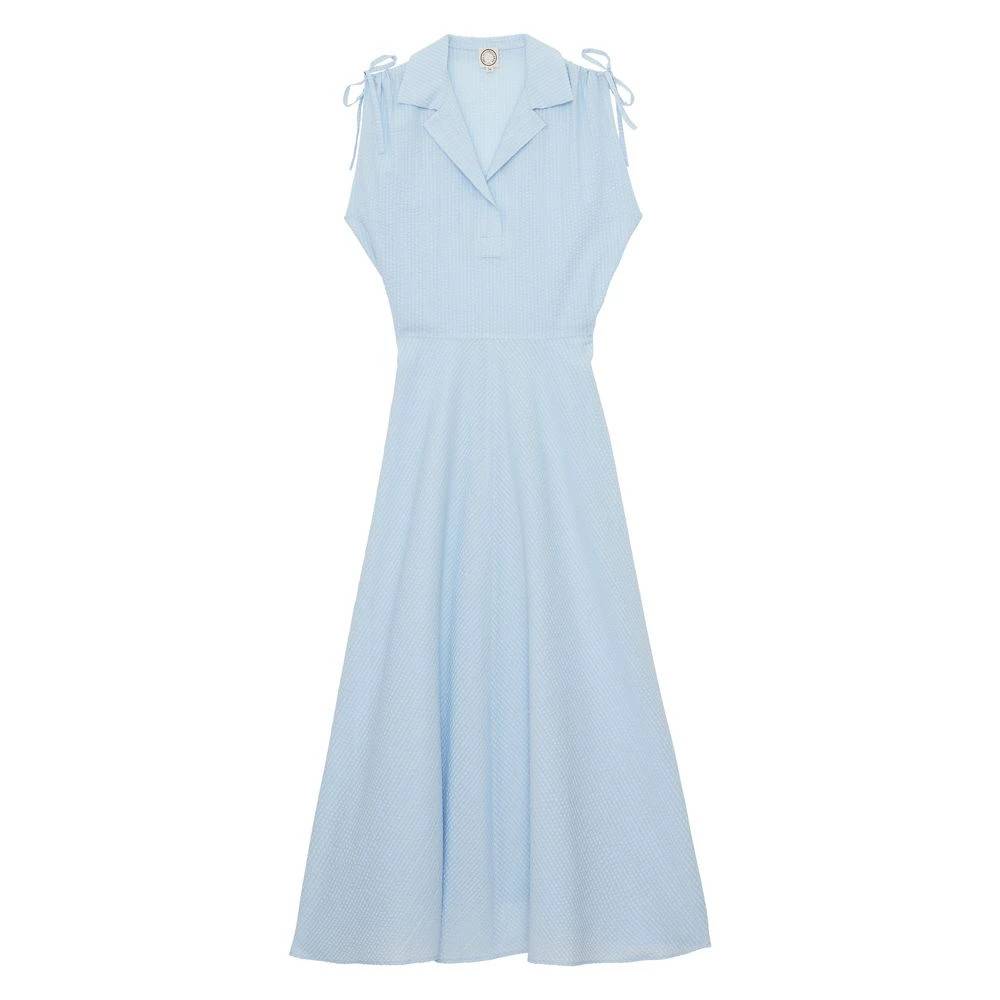 Ines de la Fressange Paris - Violine slim-fit bomullsklänning Klänningar - Dam - S - Bomull