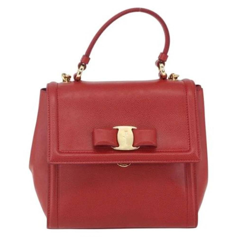 Salvatore Ferragamo Pre-owned - Pre-owned Vala Handväska Vintage - Dam - ONE Size - Läder