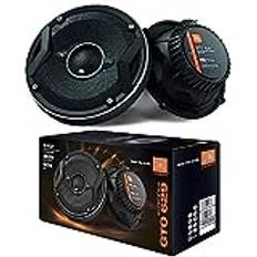 2 koaxial högtalare 2-vägs GTO629 GTO 629 16,5 cm 165 mm 6,5" 60 watt rms 180 watt max impedans 3 ohm SPL bil, svart, parsats