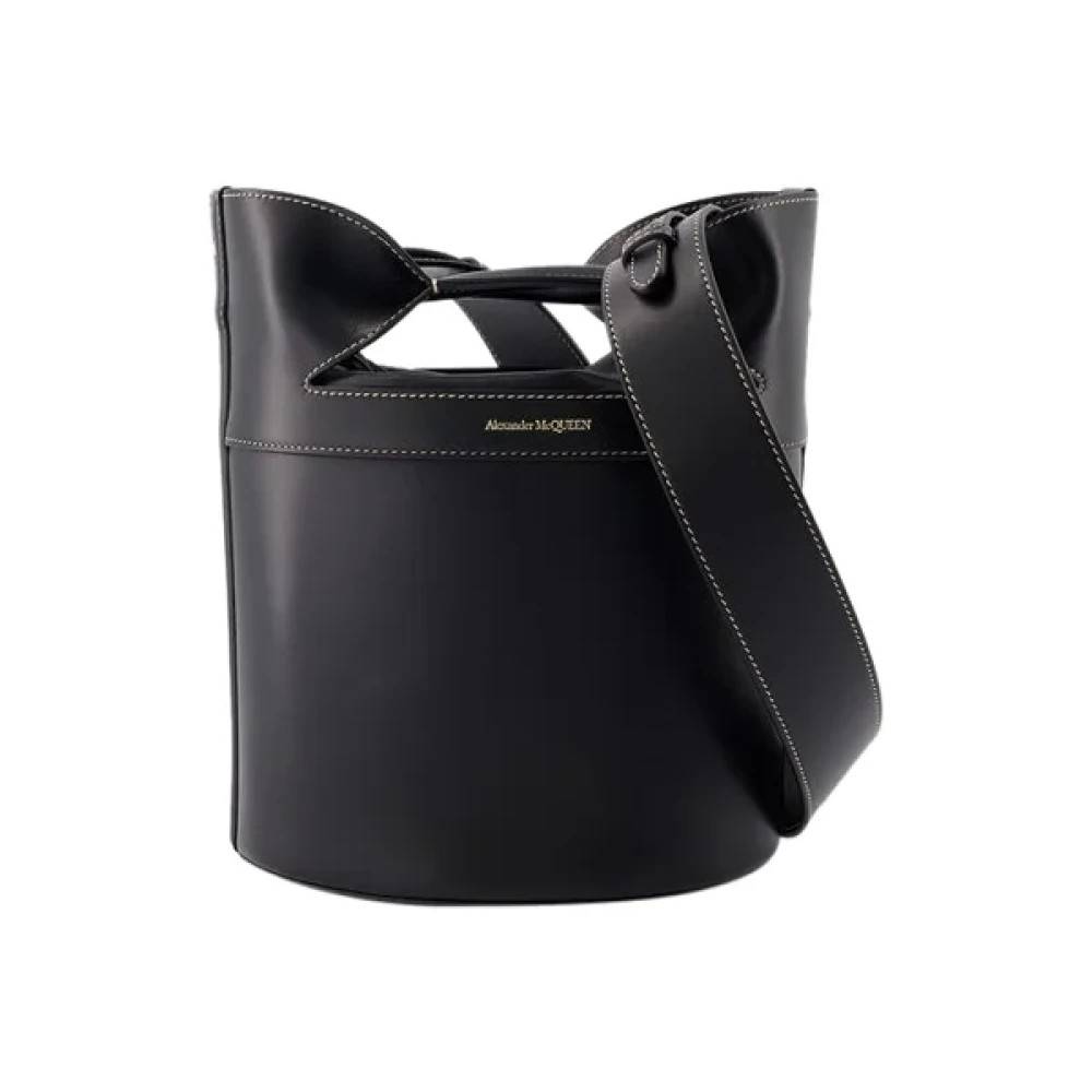 Alexander McQueen Laeder skuldertasker - Tasker - Dame - Sort - ONE SIZE - Uld