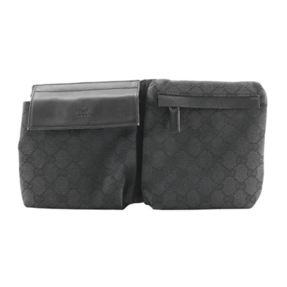 Gucci Vintage Pre-owned Canvas gucci-tasker - Vintage - Dame - Sort - ONE SIZE - Tyl