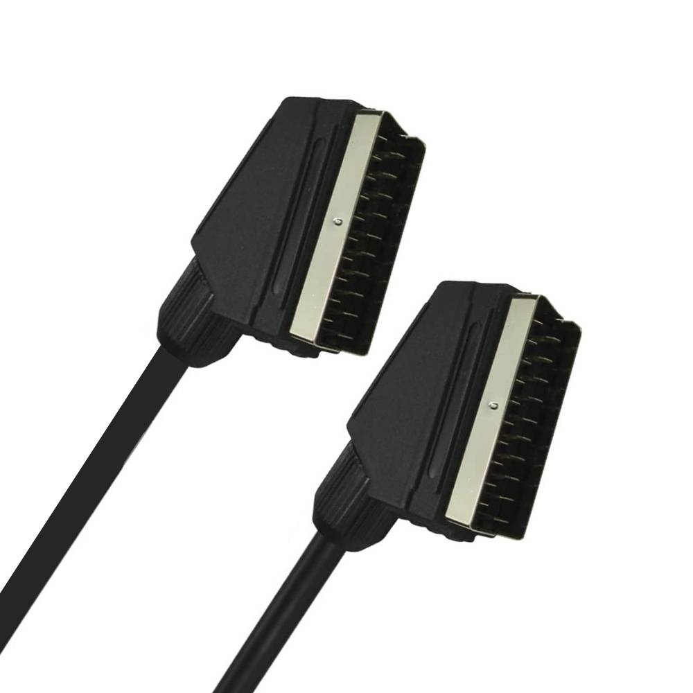 RGB Scart Cable 21-PIN Scart Video Cable for TV Scart to HDMI Converters DVD STB 21 Pin Scart to Scart Cable