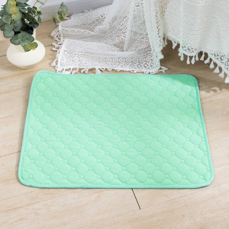 Washable Reusable Dog Pee Pad — Anti-Slip Puppy Training Mat for Home & Car - Green / XXL-150x90cm (XXL-150x90cm)