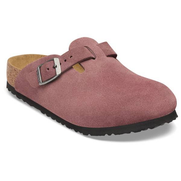 Birkenstock Kid's Boston BS Suede Leather Sandaler Barn Storlek 35 - Narrow Färg brun