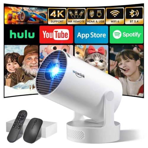 Mini Beamer 4K Full HD 1080P 2026 Eingebaute Apps