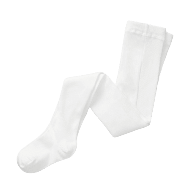 RIKIKI Enfärgade strumpbyxor i bomullsmix & tights Vit 86/92