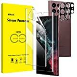 JETech Skärmskydd för Samsung Galaxy S22 Ultra 5G 6,8 Tum med Kameralinsskydd, Screen Protector Flexibel TPU Film, Fingeravtryck ID Kompatibel, HD Klar, 2-Pack Varje
