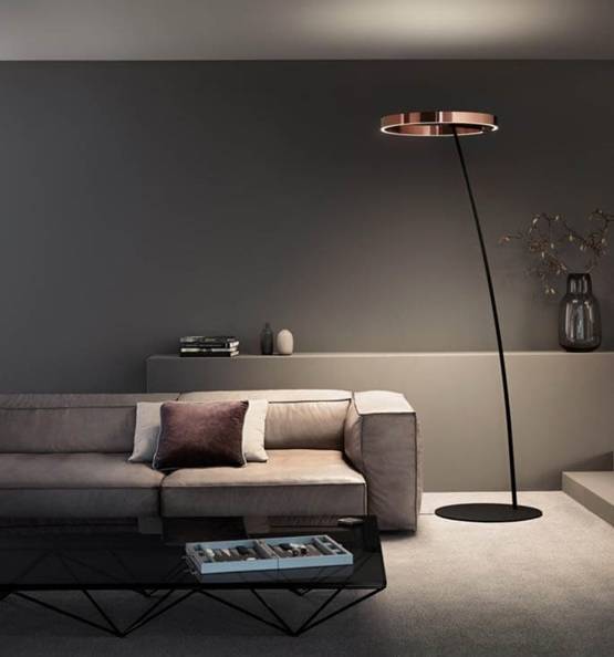 Occhio Mito Raggio gulvlampe, air, rosegold