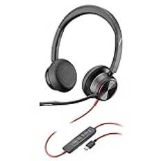 Sladdbundet premiumheadset Poly Blackwire 8225 – Active Noise Cancelling – Hi-Fi-stereo – anslutning till PC/Mac – certifierat för Microsoft Teams