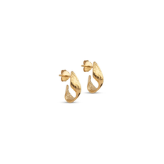 Enamel Daia Hoops - Forgyldt