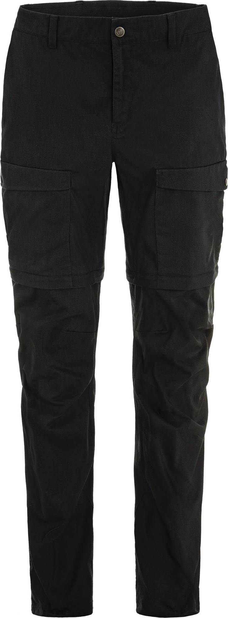 Fjällräven Women's Abisko Hybrid Trail Trousers Zip-Off Black, 44/S
