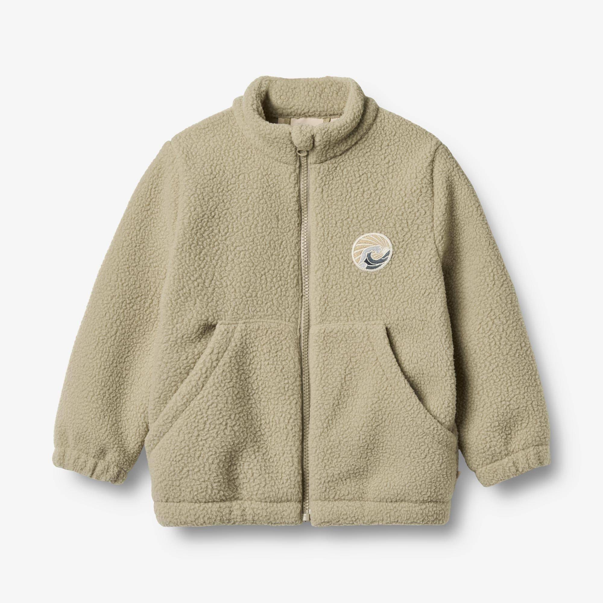 WHEAT® - Fleece Jakke Helge - drift wood - Str 146/11 år.