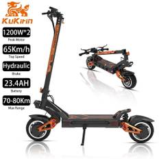KuKirin G3 Pro elektrisk løbehjul, 2*1000W motor, 65 km/t, 23AH batteri, udholdenhed på ca. 70-80 km, egnet til voksne